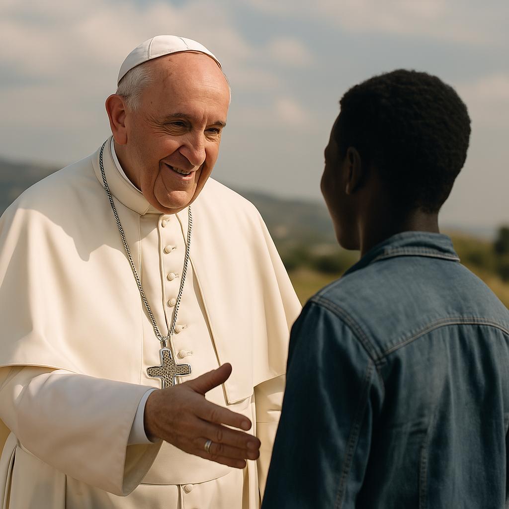 Preghiera a Papa Francesco per i giovani migranti per la speranza nel futuro