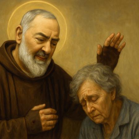 Preghiera a Padre Pio per la pace nella sofferenza per i malati di demenza