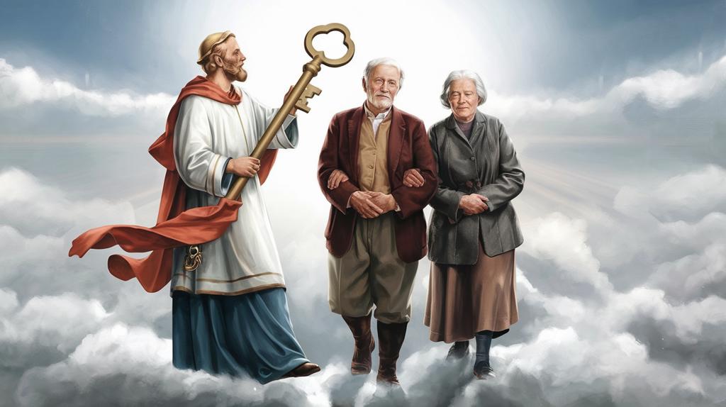 Dialogo con San Pietro per i nonni defunti e il ritorno di Cristo