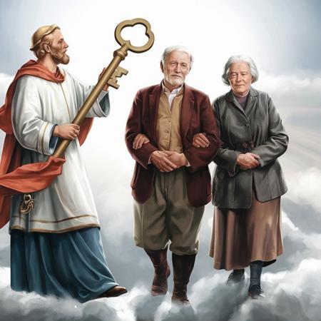 Dialogo con San Pietro per i nonni defunti e il ritorno di Cristo