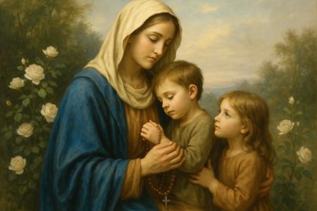 Preghiera alla Madonna per il Mese Mariano e la Protezione dei Figli