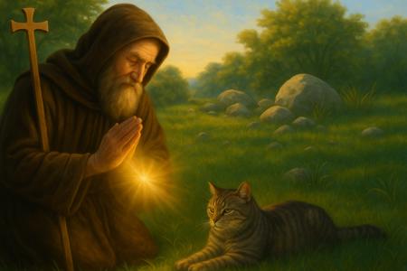 Preghiera a Sant'Antonio Abate per la Guarigione della Gatta "Selvaggina"