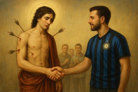 Preghiera a San Sebastiano per l'Inter e la Fratellanza nello Sport