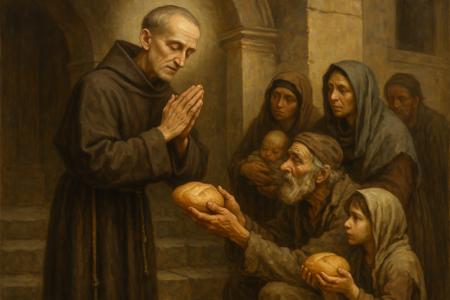 Preghiera a San Bernardino per Aiutare i Poveri a Sostenersi