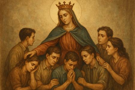 Preghiera alla Beata Vergine Maria Ausiliatrice per Aiutare le Comunità di Giovani