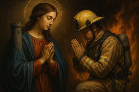 Preghiera per la Protezione dei Vigili del Fuoco a Santa Barbara
