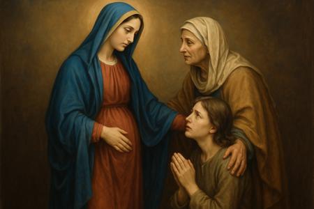 Preghiera alla Beata Vergine Maria della Visitazione e a Santa Elisabetta per le Persone con Poca Fede