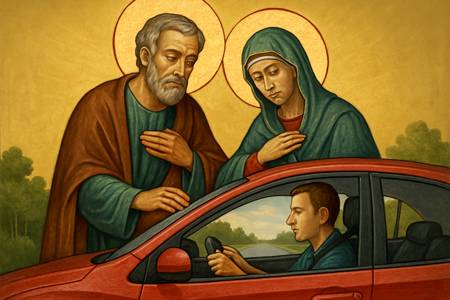 Invocazione a San Cristoforo prima di un Viaggio