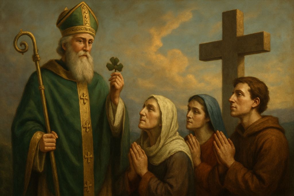 Lode Trinitaria con San Patrizio d'Irlanda