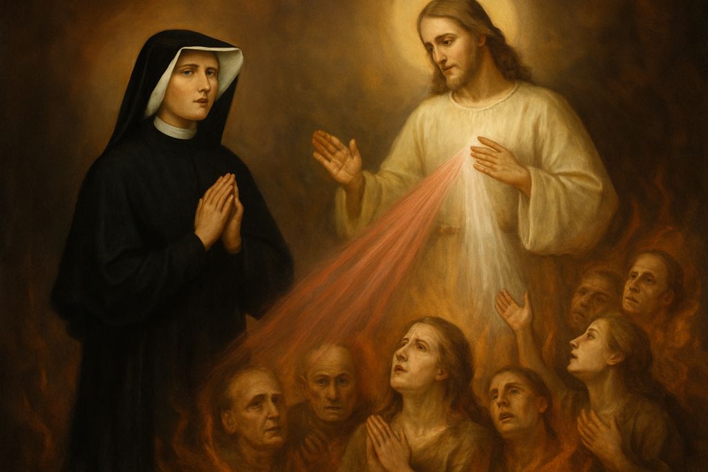 Ringraziamento alla Divina Misericordia con Santa Faustina per le Anime del Purgatorio