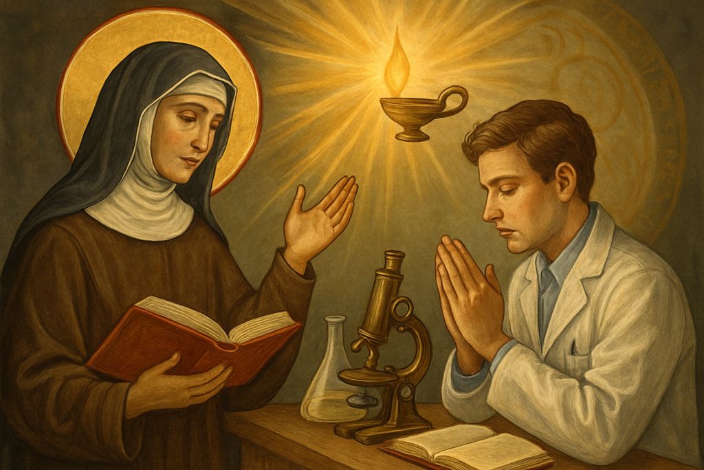 Supplica a Santa Ildegarda di Bingen per la sapienza dei ricercatori