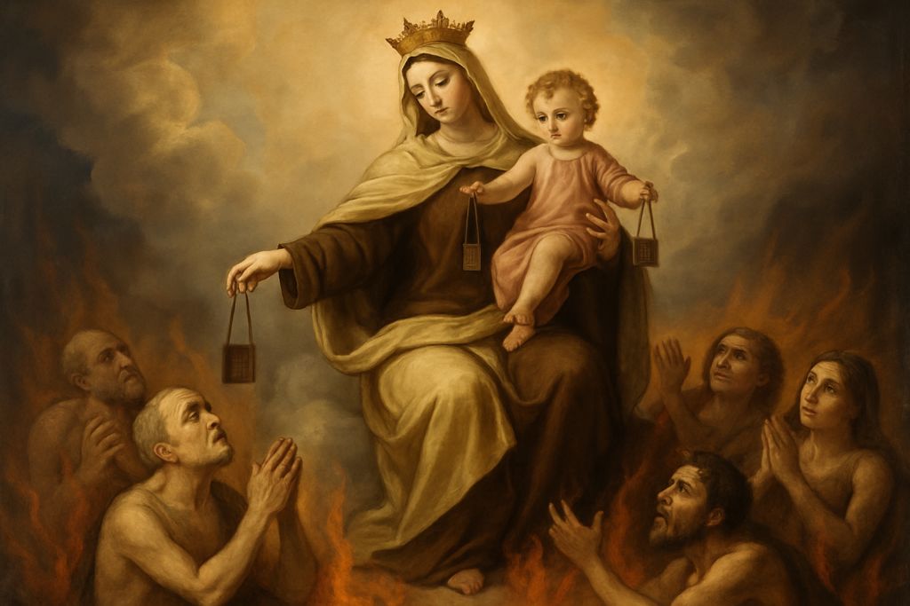 Supplica alla Madonna del Carmelo per le anime del Purgatorio