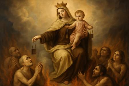 Supplica alla Madonna del Carmelo per le anime del Purgatorio