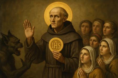 Invocazione a San Bernardino da Siena contro le bestemmie e il turpiloquio