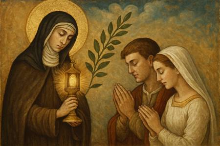 Supplica a Santa Chiara d'Assisi per la pace nella coppia degli sposi