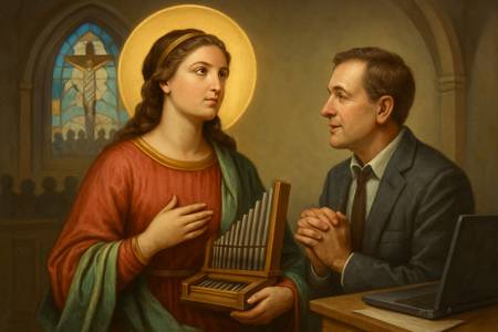 Dialogo semplice a Santa Cecilia per la lode nelle parrocchie