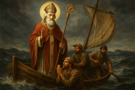 Supplica a San Nicola di Bari per la protezione dei pescatori
