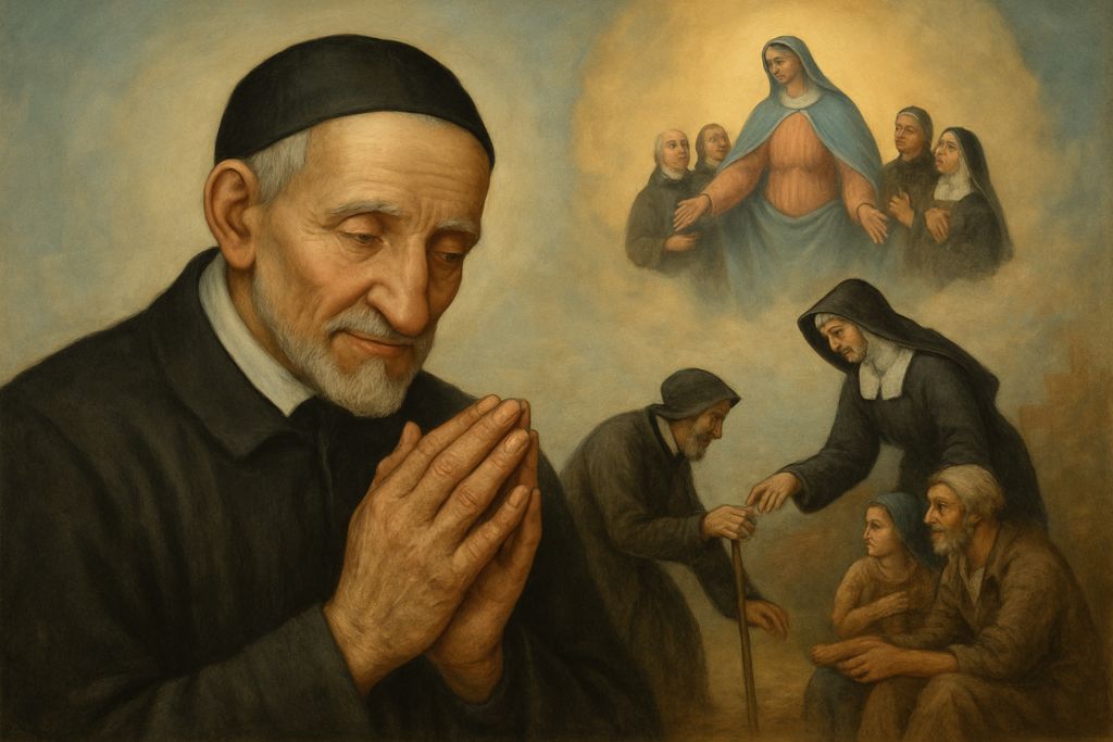 Intercessione a San Vincenzo de' Paoli per le associazioni caritative