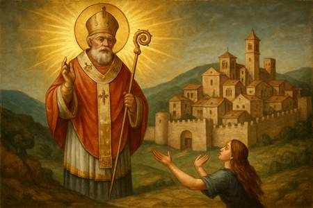 Supplica a San Nicola di Bari per i Bisognosi della comunità di Monteleone di Spoleto