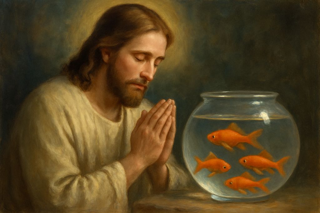 Preghiera a Gesù Cristo per la Pace interiore guardando i Pesci Rossi