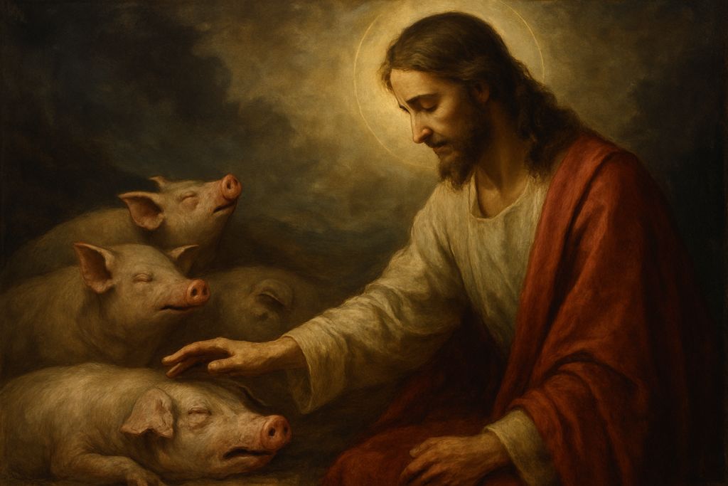 Preghiera a Gesù Cristo per la Giustizia divina verso i Maiali
