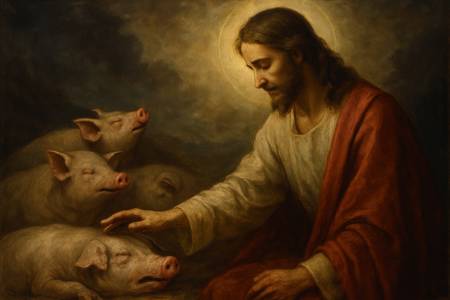 Preghiera a Gesù Cristo per la Giustizia divina verso i Maiali
