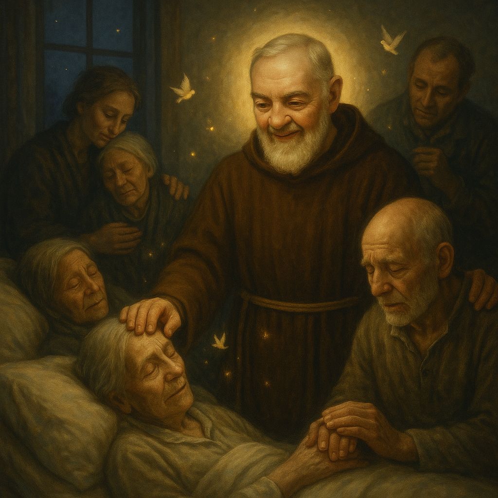 Preghiera a Padre Pio per la Forza nelle Difficoltà per gli Anziani Malati