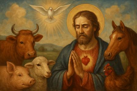 Preghiera allo Spirito Santo per la Gratitudine verso gli Animali da Fattoria