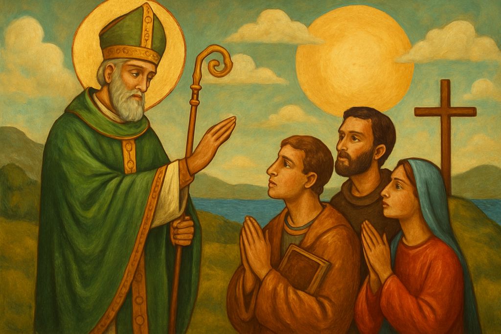 Benedizione di San Patrizio d'Irlanda per la missione degli Evangelizzatori