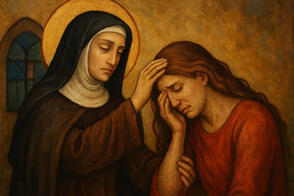 Intercessione a Santa Ildegarda di Bingen per la guarigione delle ferite emotive dei sofferenti