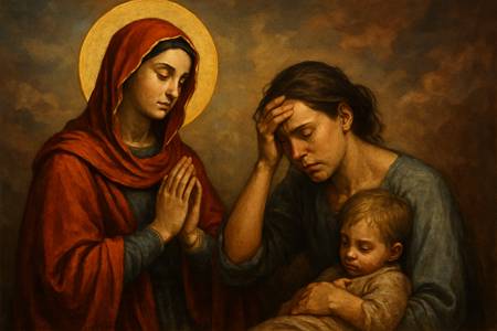 Preghiera intensa a Santa Felicita per la forza delle Mamme sole