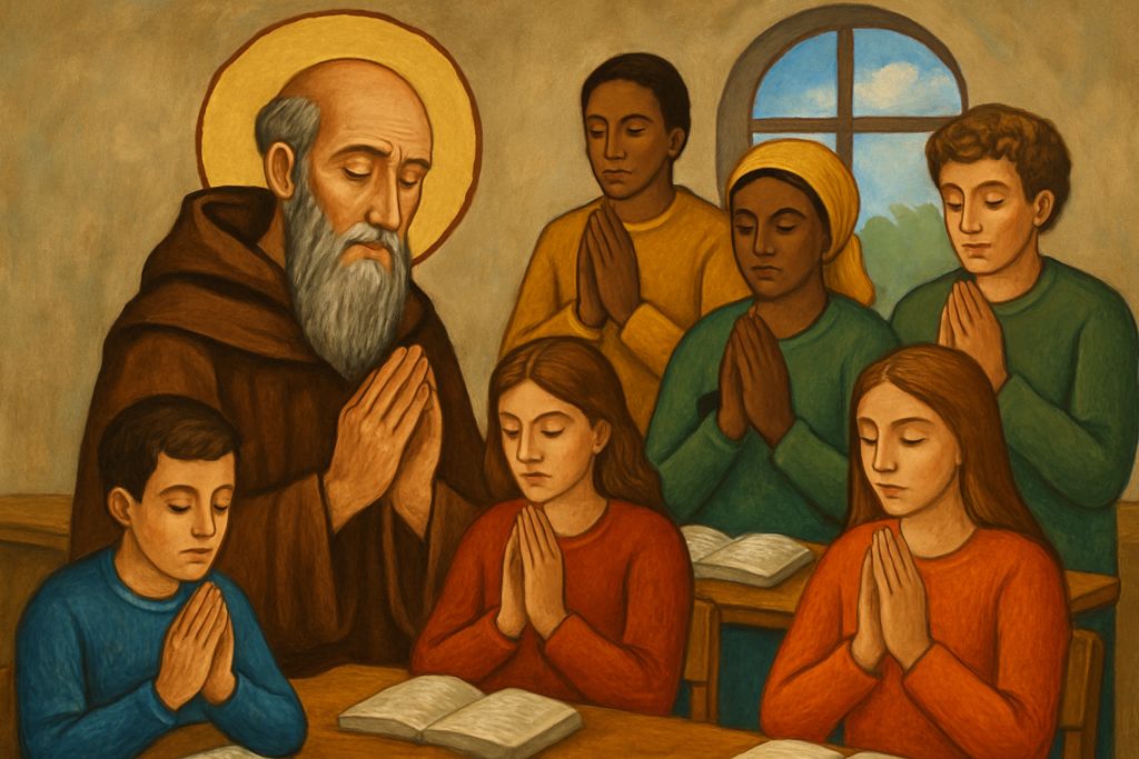 Preghiera comunitaria a San Colombano per la fede operosa delle Comunità educative