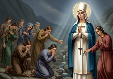 Pianto di conversione alla Madonna di La Salette per i Peccatori