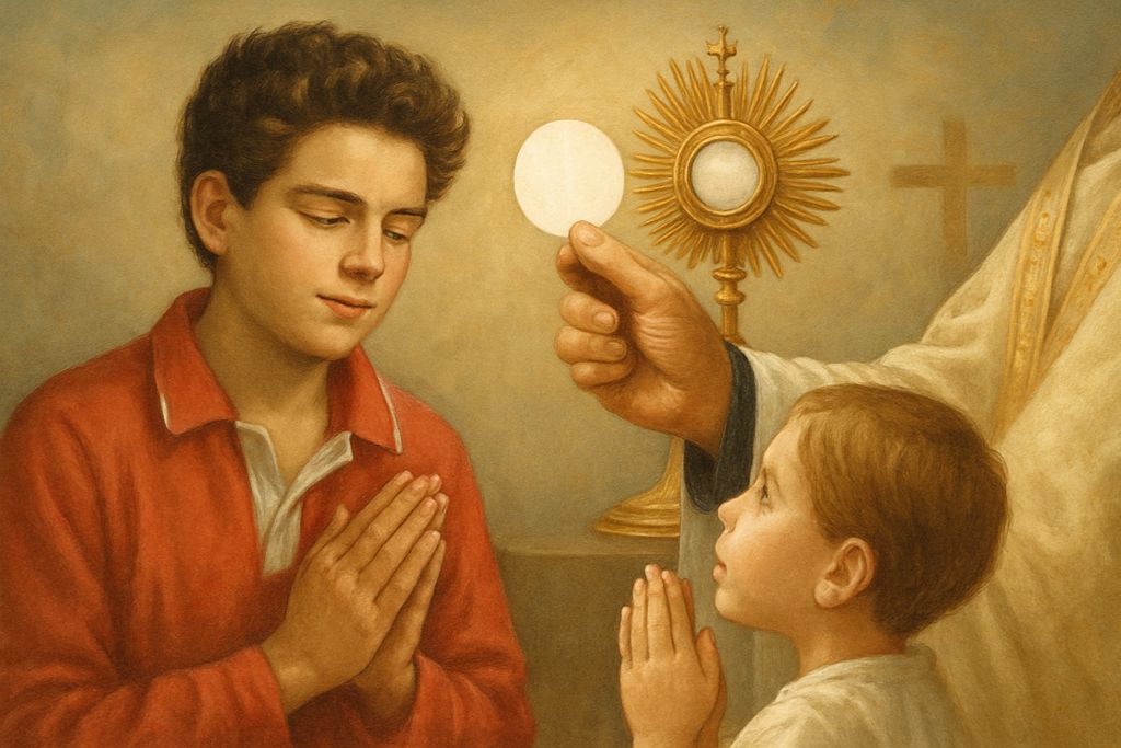 Giaculatoria a San Carlo Acutis per i bambini della Prima Comunione