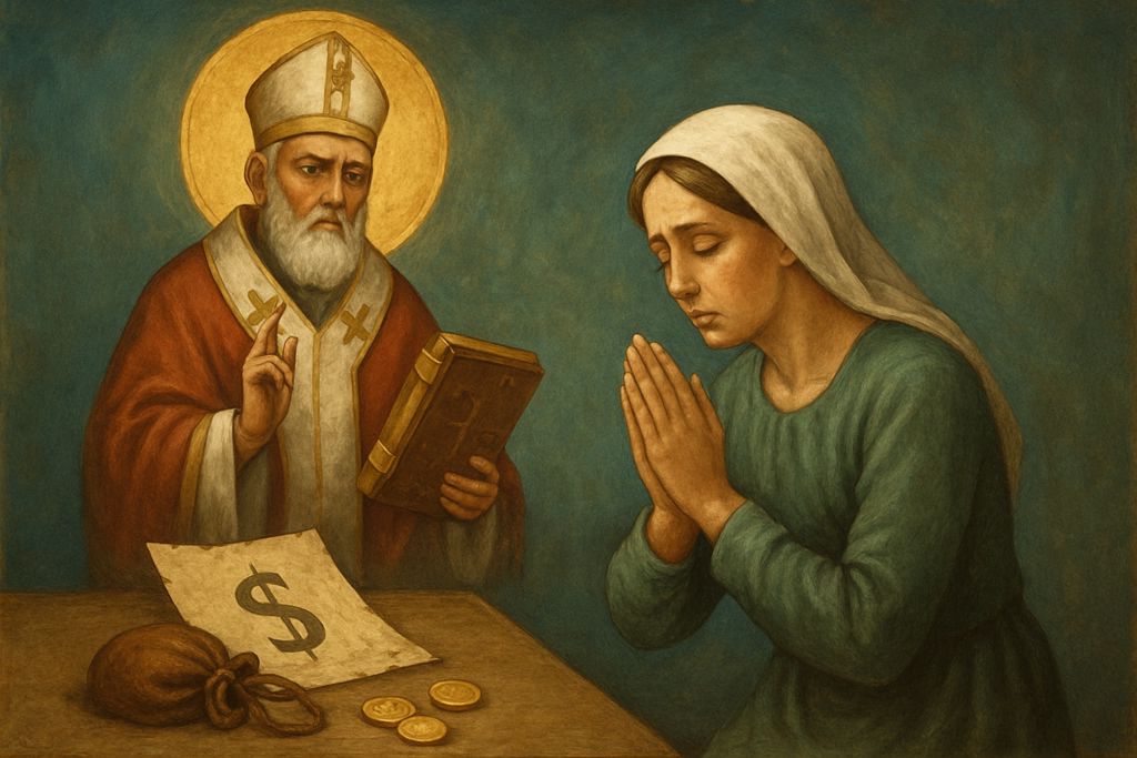 Invocazione a San Nicola di Bari per la Madre in difficoltà economica