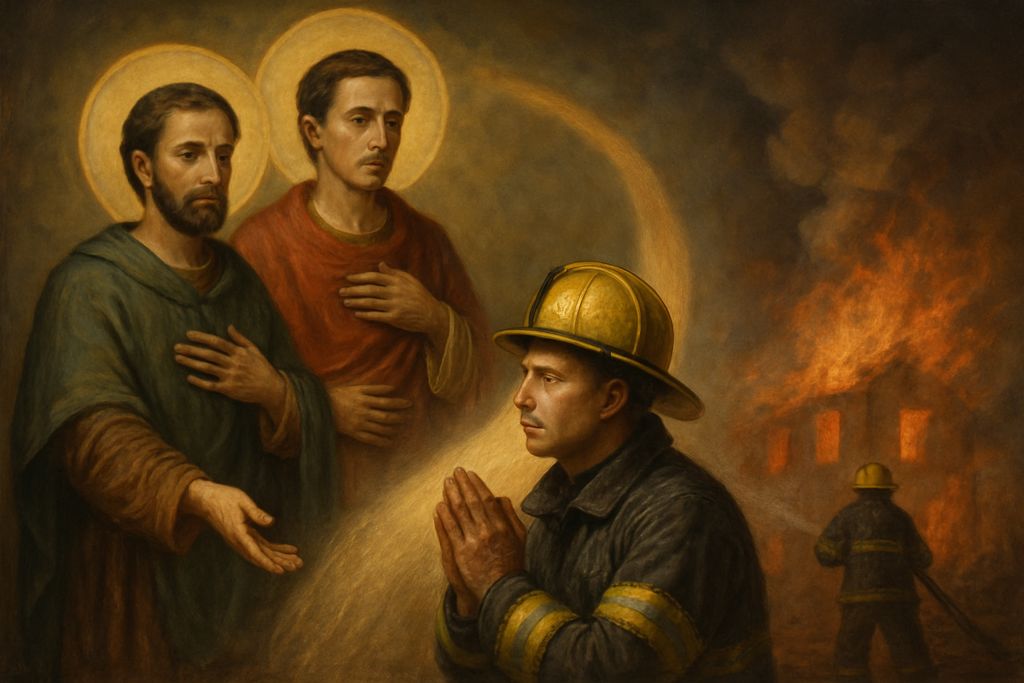 Preghiera del cuore ai Santi Proto e Giacinto per i Vigili del fuoco e i soccorritori