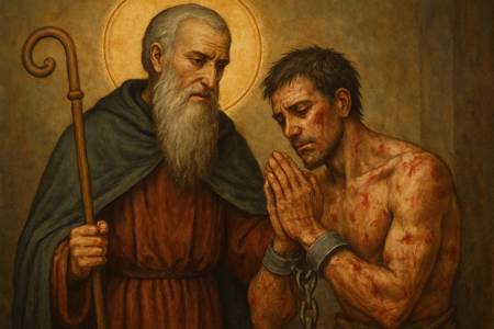 Preghiera intensa a San Pafnuzio per le Vittime di tortura