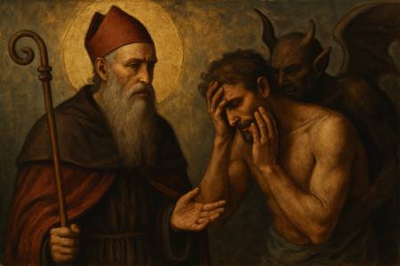 Dialogo semplice con San Pafnuzio per la lotta interiore contro il peccato