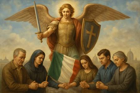 Preghiera comunitaria a San Michele per la difesa della Nazione
