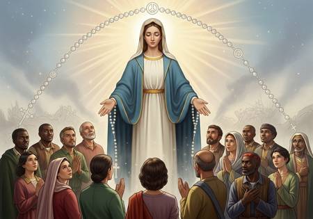 Rosario meditato con la Madonna di Pompei per la pace nel mondo