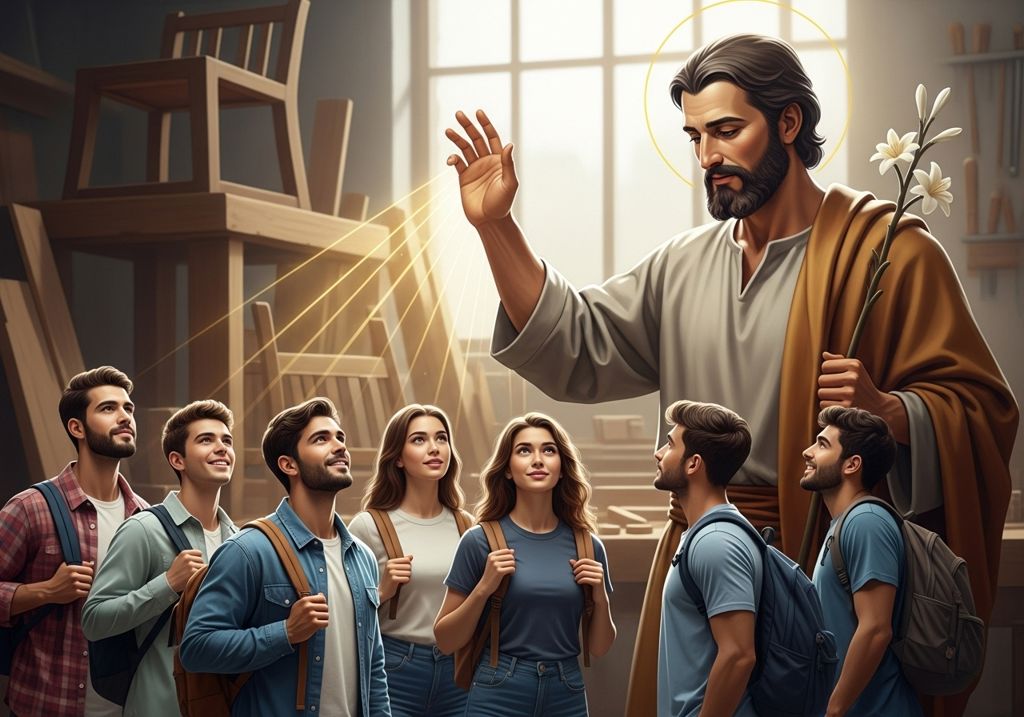 Benedizione a San Giuseppe per la stabilità dei Giovani precari