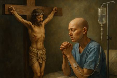 Offerta delle sofferenze per i malati di cancro