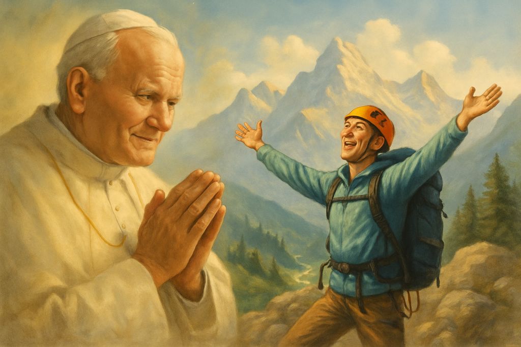 Dialogo semplice con San Giovanni Paolo II, amante della montagna, per gli Alpinisti