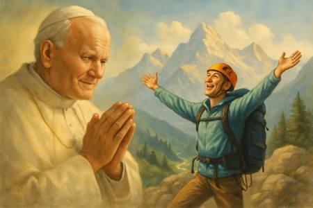 Dialogo semplice con San Giovanni Paolo II, amante della montagna, per gli Alpinisti