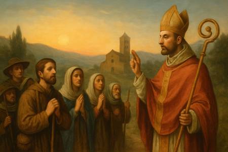 Lodi mattutine a Dio con San Donato, pellegrino dell'aurora