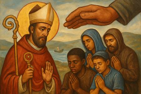 Preghiera a San Donato per la protezione degli emigranti