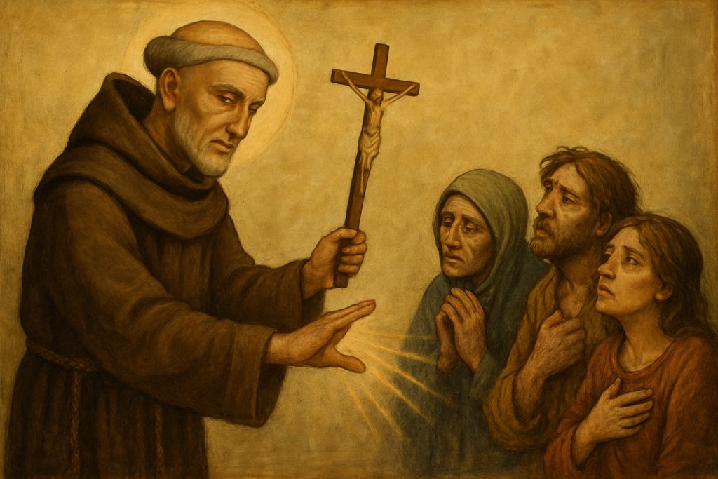 Benedizione per chi intraprende una nuova missione difficile con San Giovanni da Capestrano