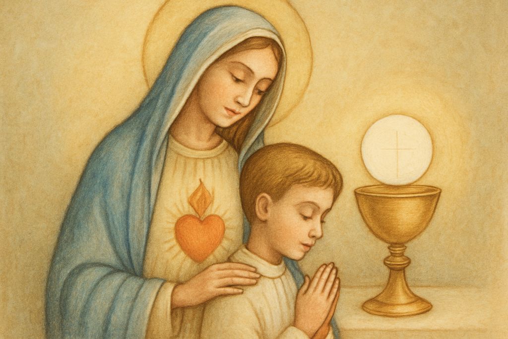 Intercessione a Maria Vergine, figura della Chiesa, per la purezza della Chiesa