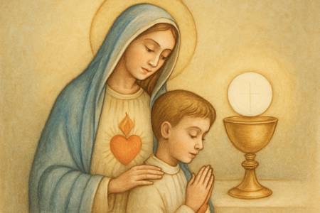 Intercessione a Maria Vergine, figura della Chiesa, per la purezza della Chiesa