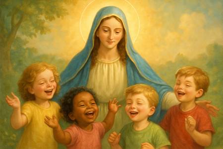 Benedizione dei bambini a Maria Vergine Immacolata